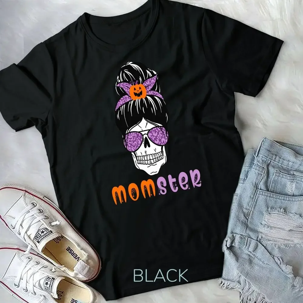 Momster Mom Halloween T-Shirt Unisex T-shirt High Quality 100%Cotton Short Sleeve