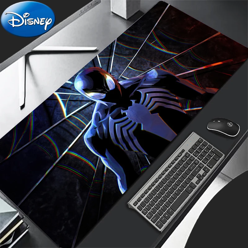 Anime Mouse Pad PC Compuer อุปกรณ์เสริมสําหรับเล่นเกมเดสก์ท็อปแผ่นรองเม้าส์ Office Lapop Cool S-spider M-man คีย์บอร์ด Pad Gamer HD Mousepad