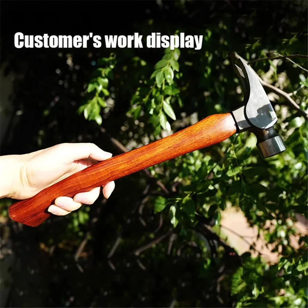 목수 실용적인 GR.5 DIY 티타늄 합금 해머 헤드, 손잡이가 없는 내구성 야외 경량, 전기 기사 노력 절약