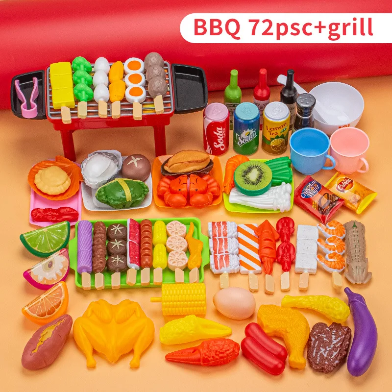 Children's play set kitchen barbecue skewer toy