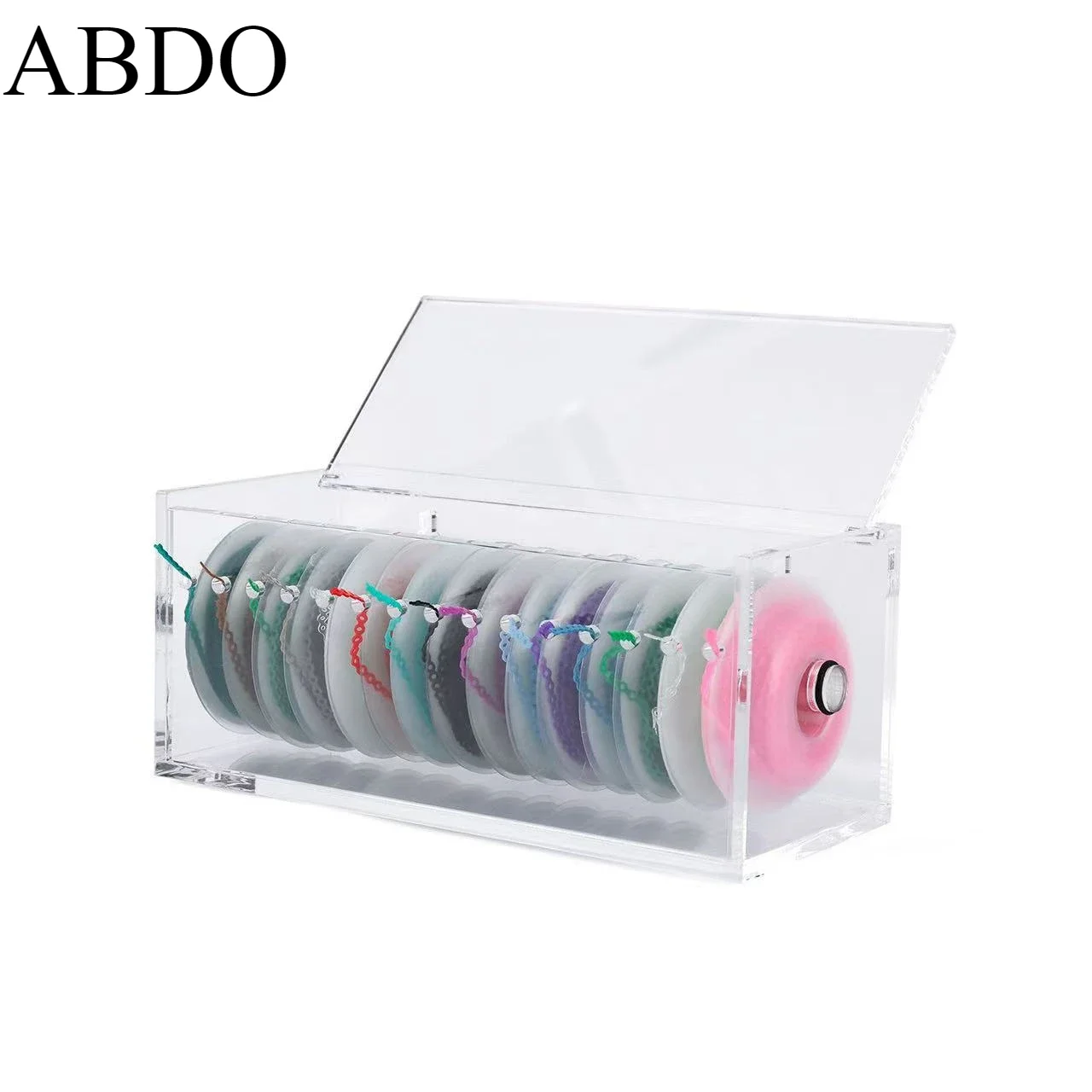 Dental Orthodontic Power Chain Placer Organizer Elastic Ligature Tie Storage Box Dispenser Placing Box Dentist Tool