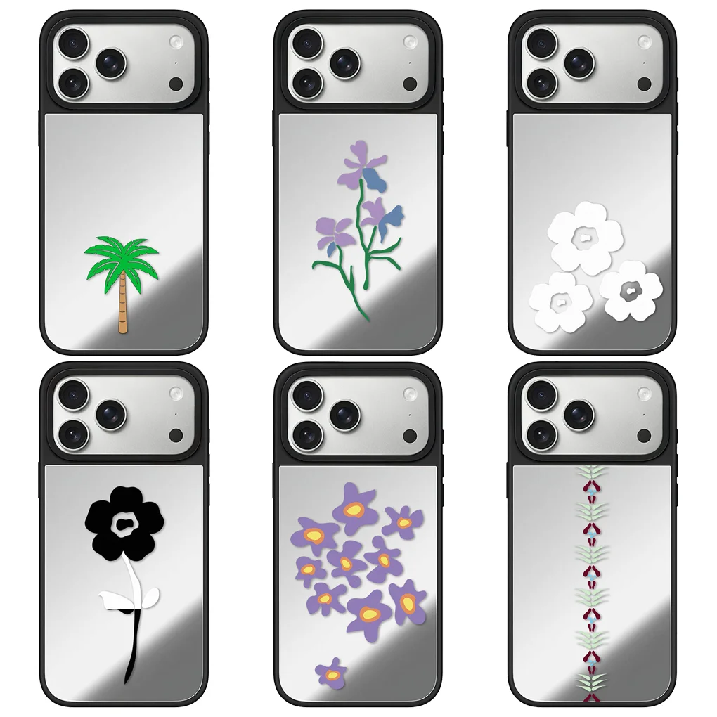 

Coconut Tree Mirror Surface Magnetic Case: Compatible with IPhone 17 16 15 14 13 12 Pro Max 17 Air