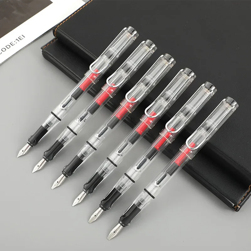 7 unids/set pluma estilográfica pluma de escritura caligrafía pluma paralela arte punta plana tibetano árabe para papelería de caligrafía del alfabeto