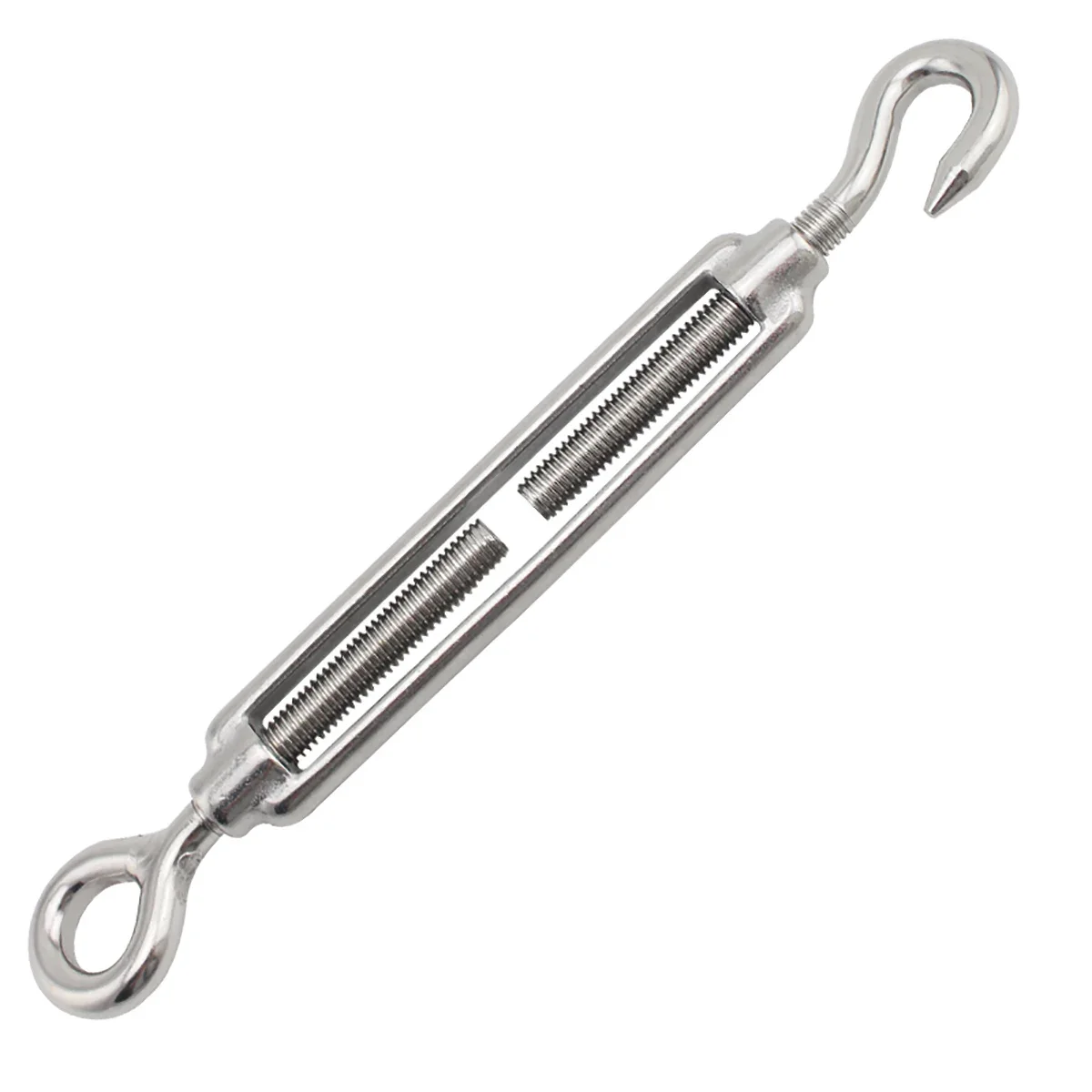 1 Uds A2 304 gancho de acero inoxidable y tensor de ojo tensor de tensión de cuerda de alambre M4 M5 M6 M8 M10 M12 M14 M16 M18 M20