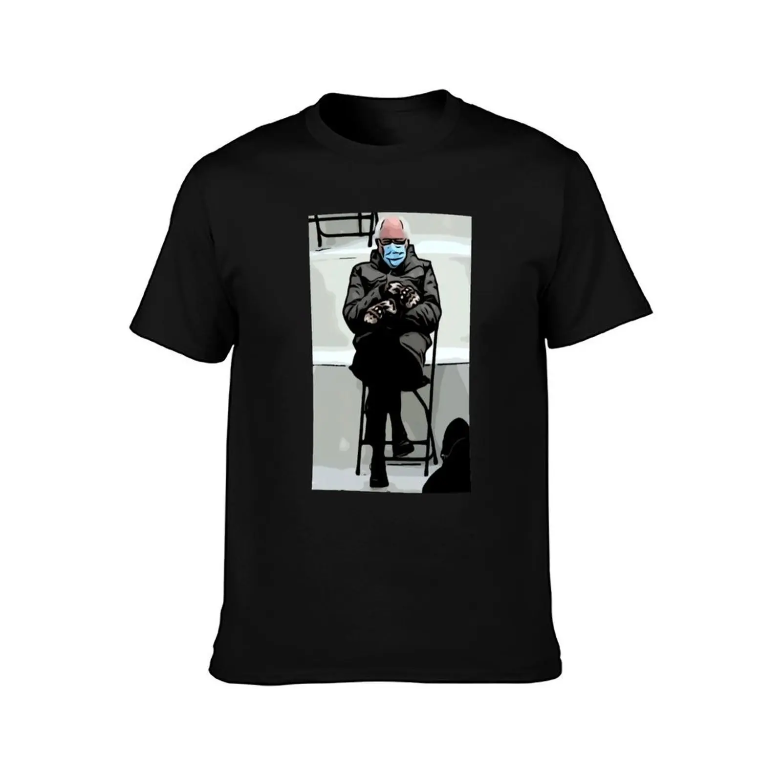 Bernie Big Gloves T-Shirt Thanksgiving Casual Tee T-Shirt