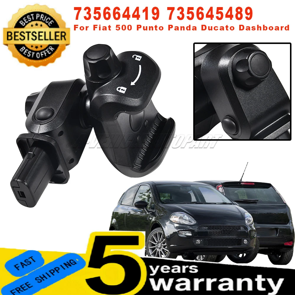 For Fiat 500 Punto Panda Ducato 1 Pc New Dashboard Phone Holder Cradle Mobile Phone Telephone Holder Black 735664419 735645489