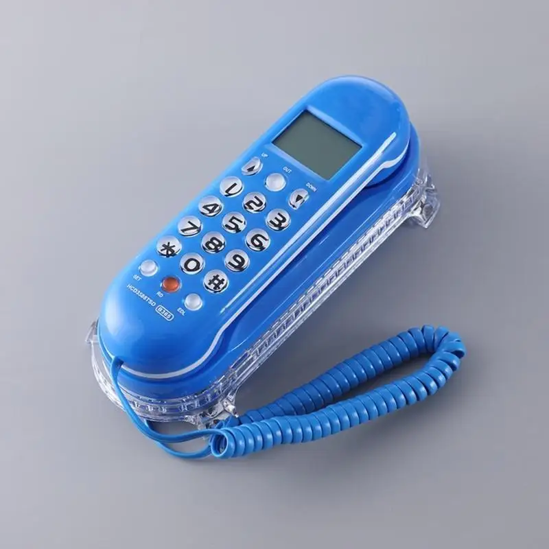 652F Modern Size Phone Fixed Landline with Caller Flash LCD Display Redialing
