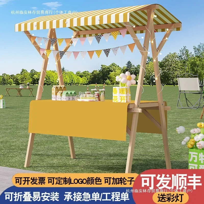 Stall mobile folding night market stall frame promotion display stand market shelf float display stand