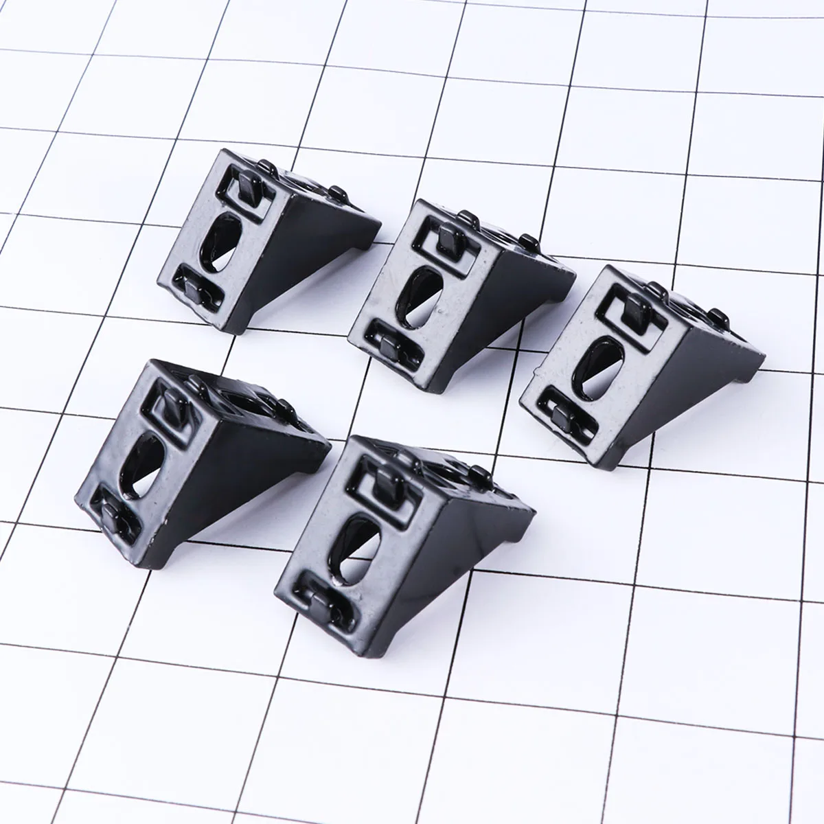 

20 Pcs Black Corner Bracket for 2028 Aluminum Extrusion 90 Degree Angle Connection CNC 3D Printer Robotics Project