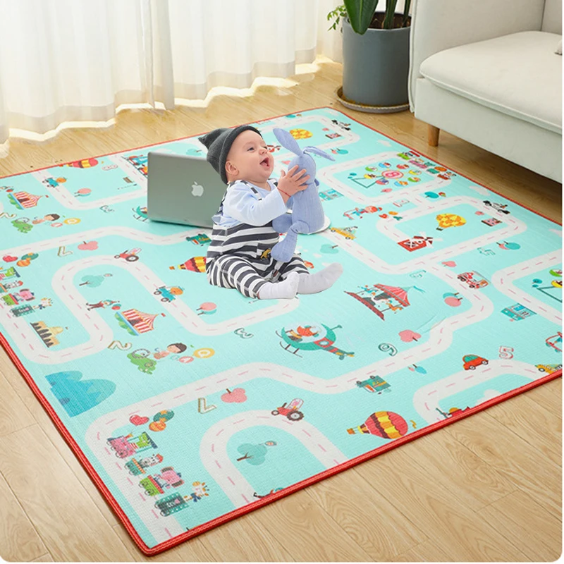 Carpet Play Mat 1cm XPE Environmentally Friendly Thick Baby Crawling Play Mats Folding Mat for Children\'s Safety Mat Rug Playmat