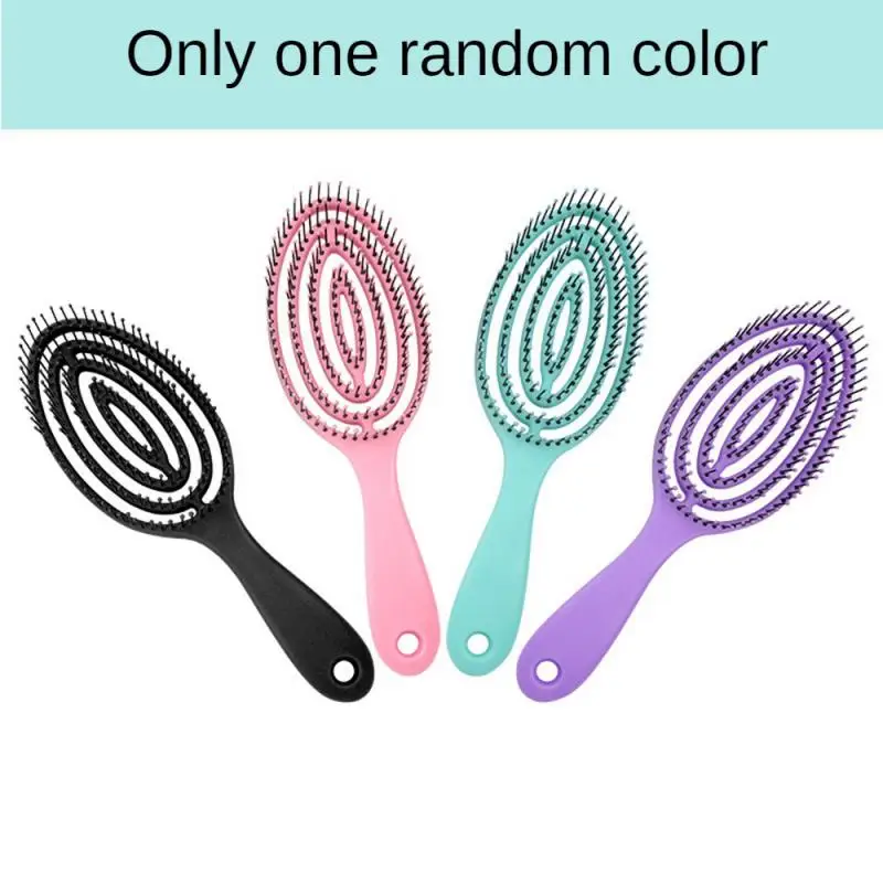 Scalp Massage Combs for Hair Styling, Secagem rápida por sopro, Ferramenta Detangling para cabelos encaracolados molhados e secos, Hollow Out Brush