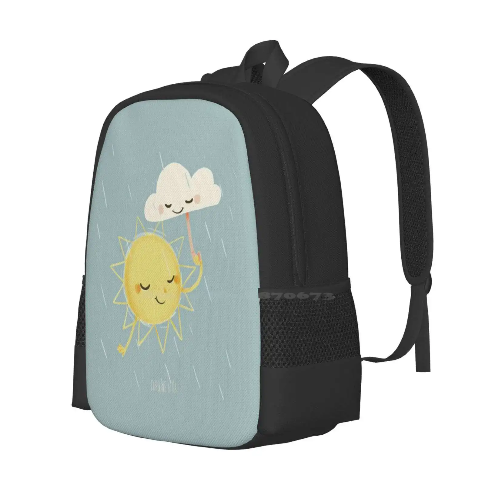 Little Sun Hot Sale Schoolbag Backpack Fashion Bags Sky Cloud Sun Child Baby Soft Kawaii Characters Daydreaming Cuteanimals