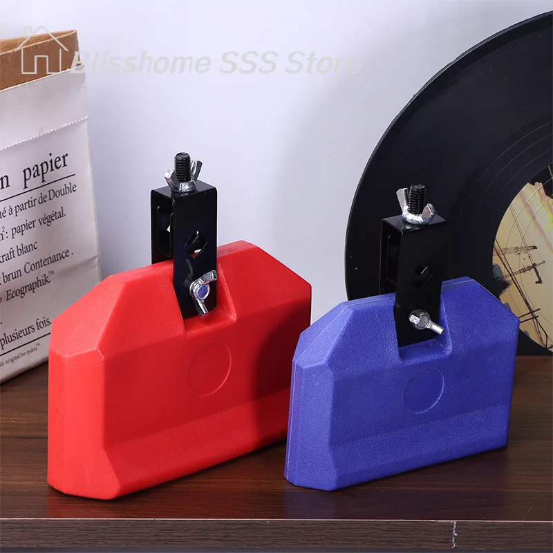 【S】Cowbell Clapper Drum With 1 Hammer Pitched Durable Treble Jazz Drum ABS Bell Percussion Instruments Accessory Drums Part