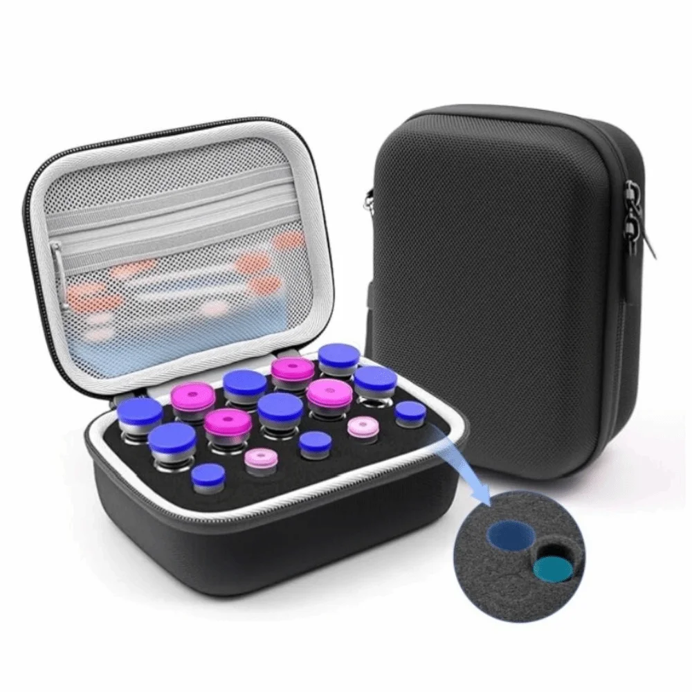 

3ML/10ml Insulin Vial Storage Case Waterproof Dust-proof Insulin Vial Protector Wear-resistant EVA Insulin Organizer Travel Use