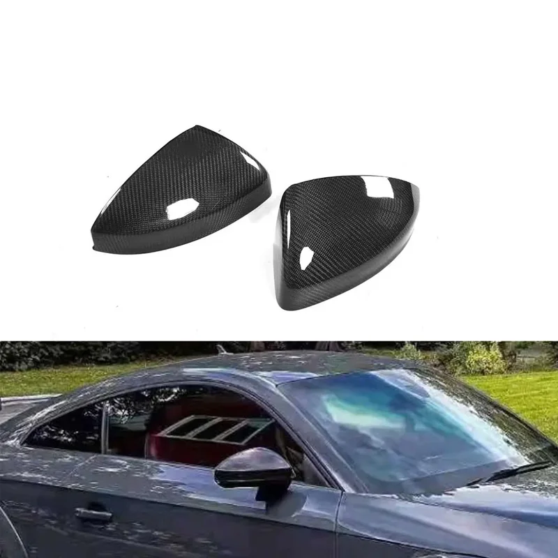 Replacement Carbon Fiber Mirror Covers for Audi TT MK3 Type 8S TTS TTRS TT SLINE 15-17 Modified Mirror Housing Rearview Mirror