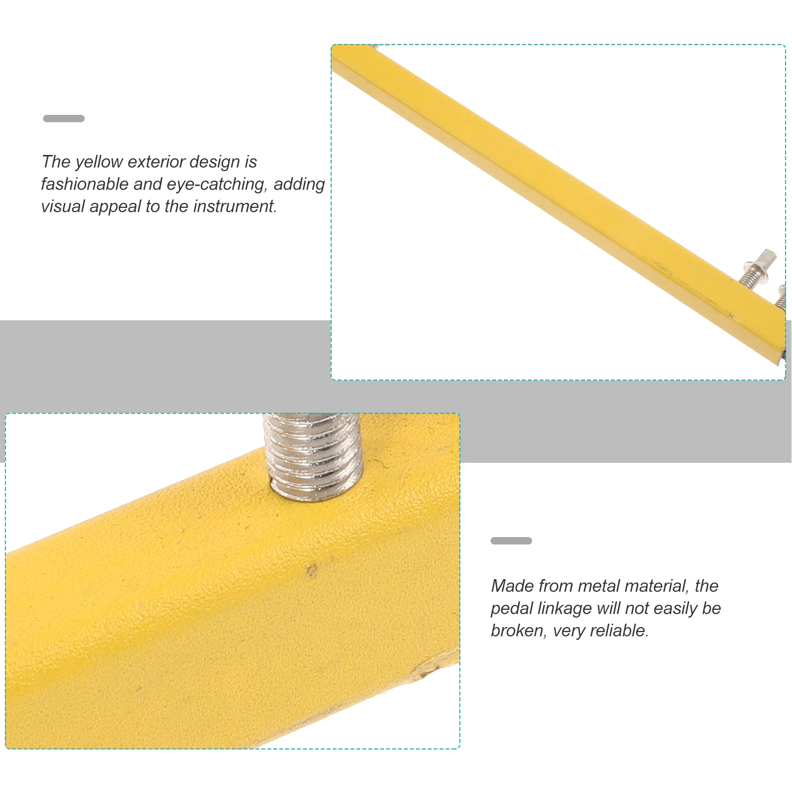 

Double Hammer Connecting Rod Drum Pedal Link Bass Metal Foot Percussion Hardware Kick Drive Shaft Linkage Parts