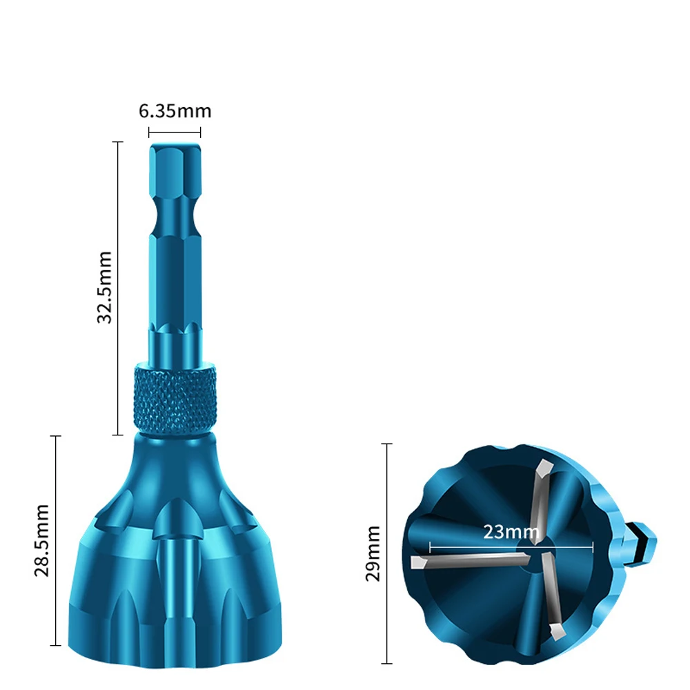 Deburring External Chamfer Tool Stainless Steel Metal Drilling Tool Remove Burr Clean Bolt Tools Hex Tool Accessories
