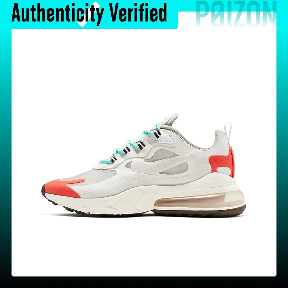 Nike Air Max 270 Running Shoes Unisex Low-top Beige Yellow/Light Silver Gray AO4971-200