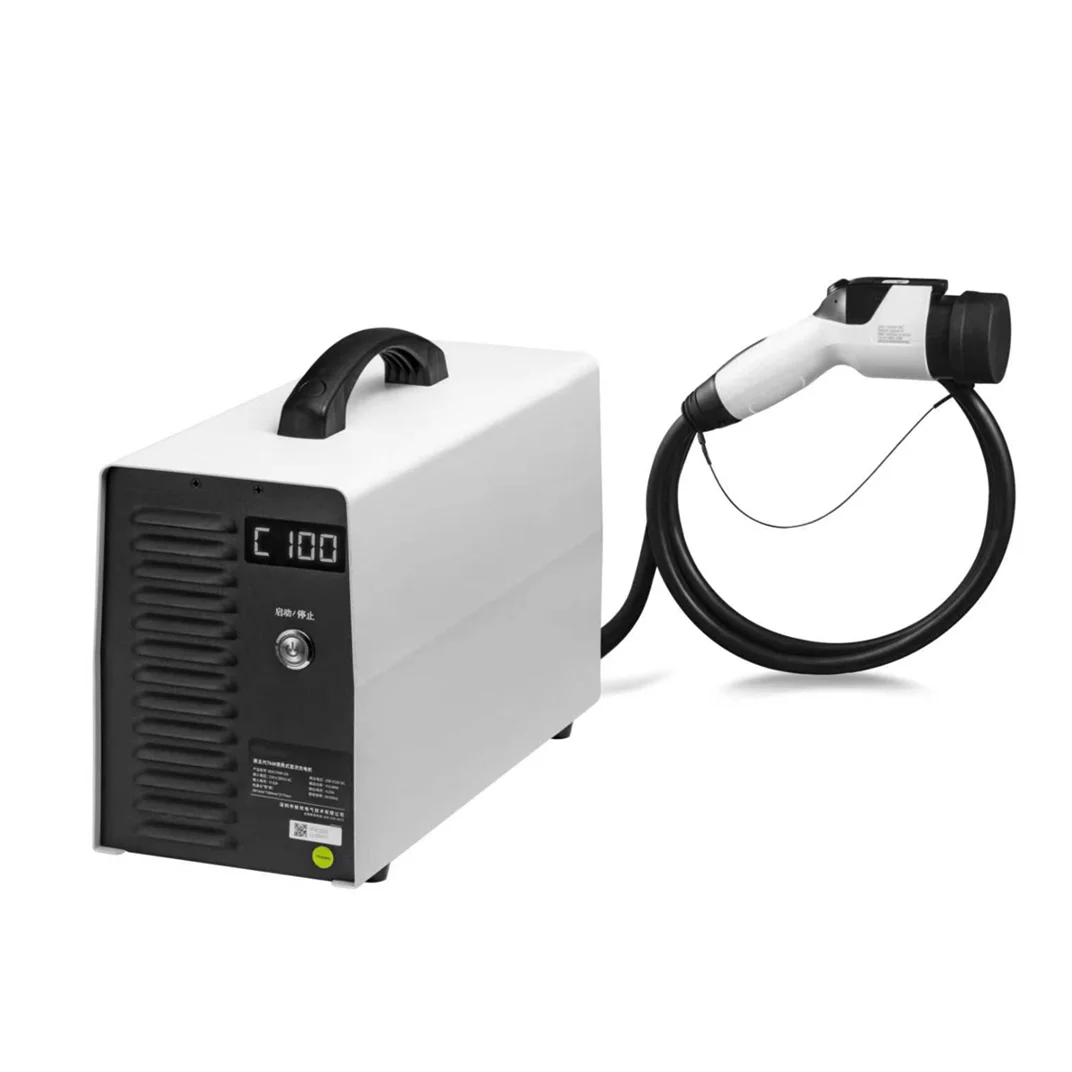 

GB/T 7KW Mobile Charging Station Dc Fast Electric Car Charging Stations Portable Charger Ev