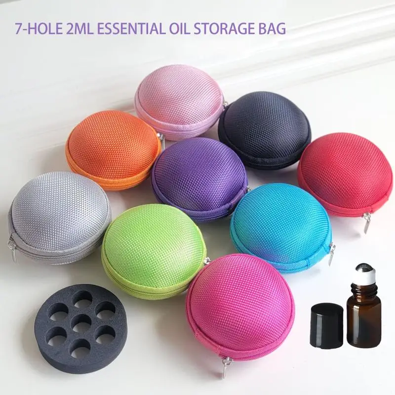 

Сумка-органайзер для 7 флаконов по 2 мл: для эфирных масел, парфюмерии, подвесная, дорожная, для хранения и переноски