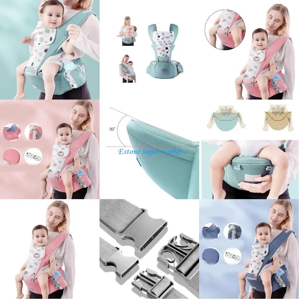 

090B Adjustable Baby Hipseat Multi functional Baby Adjustable Baby Hipseat Suitable for Infants up to 36 Months