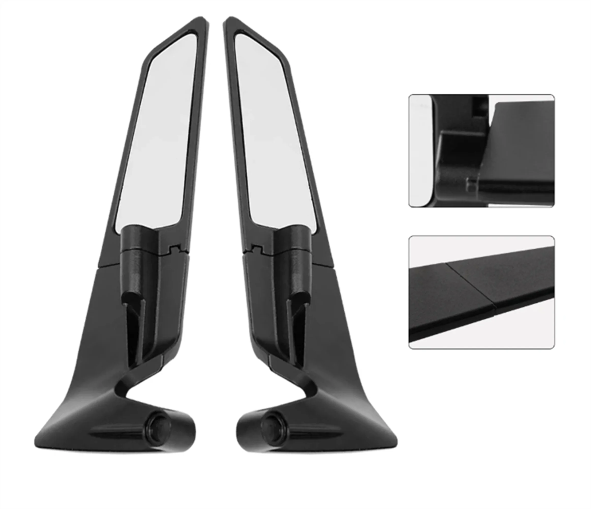 For YAMA@&HA MT-03 MT-07 MT-09 MT-10 Motorcycle Mirrors Stealth Winglets Mirror Kits Adjustable Mirrors Motorcycle Wing Mirrors - view 2