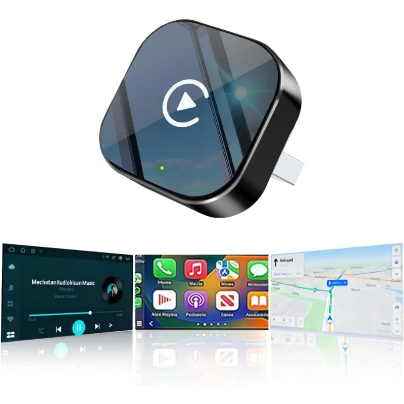 

2026 Upgraded Wireless CarPlay Adapter for iPhone Android Auto Compact Plug Play Fast Stable Connection CarPlay Android