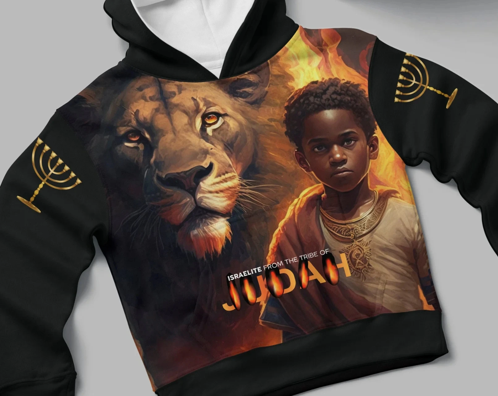 سترة بغطاء للرأس بأكمام طويلة للأطفال لجميع الأغراض بتصميم أسد جريء، مثالية لأي مناسبة بأكمام طويلة لفصلي الخريف والشتاء #5