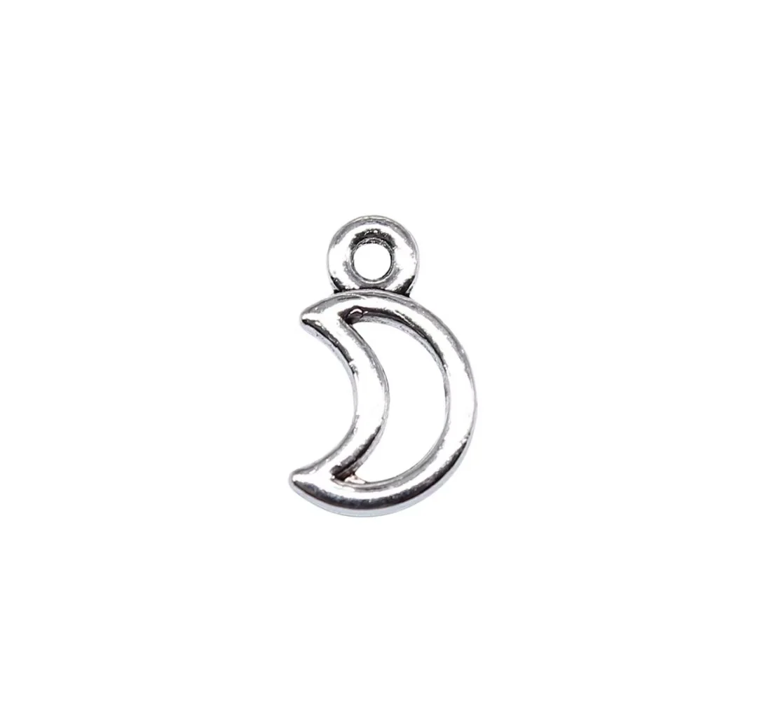 

100pcs 10x6mm Zinc alloy metal tibetan silver plated charm T0796 for jewelry making