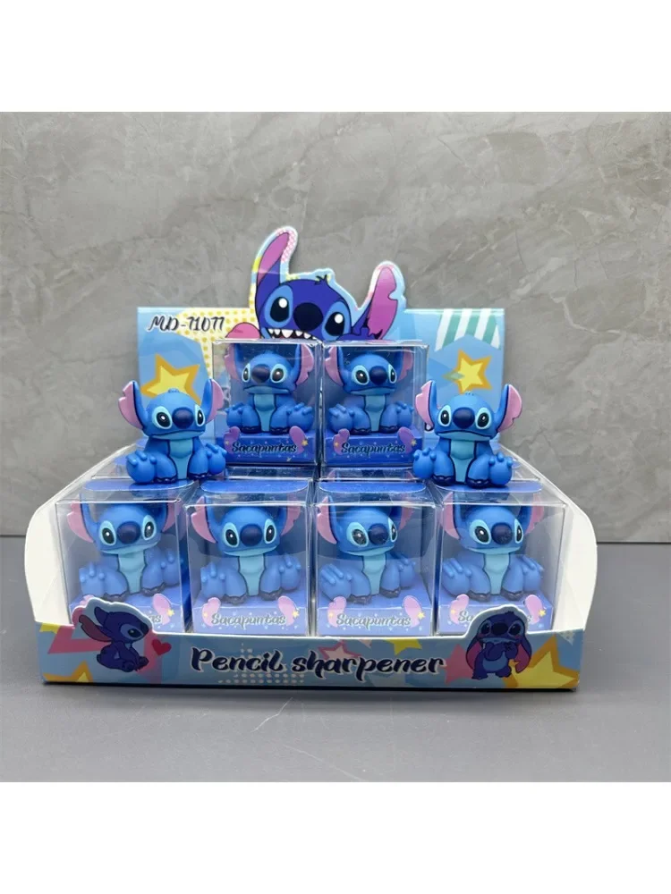 Taille-crayon en silicone Disney Stitch, ornements de bricolage, oreilles longues, outil d'apprentissage, rabot de stylo, taille-crayon