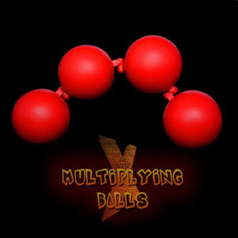 

X-Multiplying Balls (Red) Magic Tricks Classic Increasing Balls Stage Illusions Gimmicks Mentalism Props One to Four Balls Magia