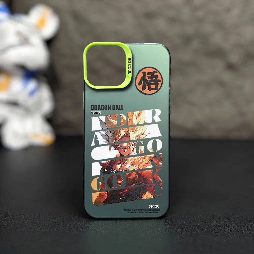 Anime D-Dragon B-Ball Printstream Phone Case for iPhone 12 11 13 IMD 14 15 16 Max Pro Plus Laser Cover