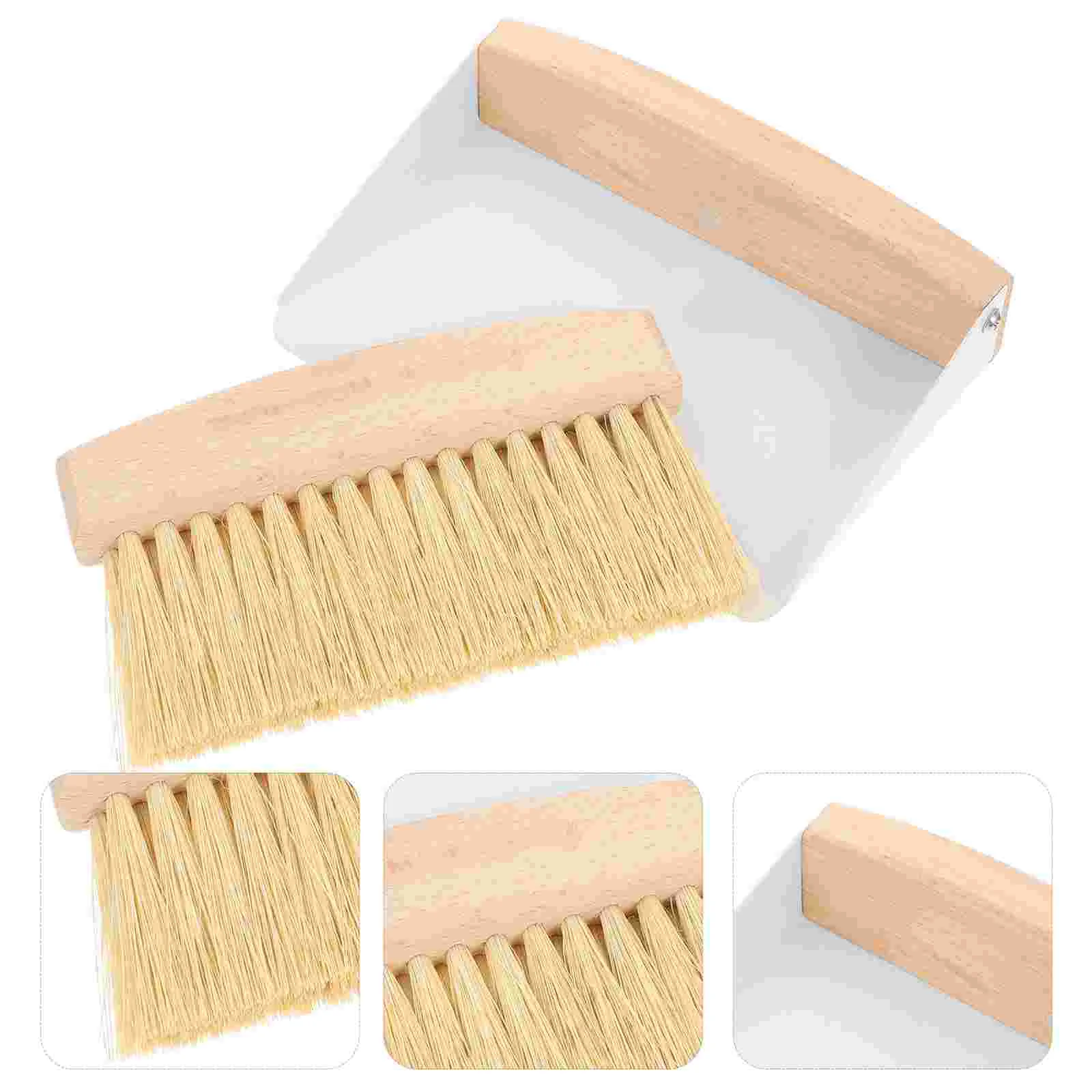 

Small Broom Dustpan Table Cleaning Mini Garbage Container Grinder Brush Sisal Supplies Child Bins