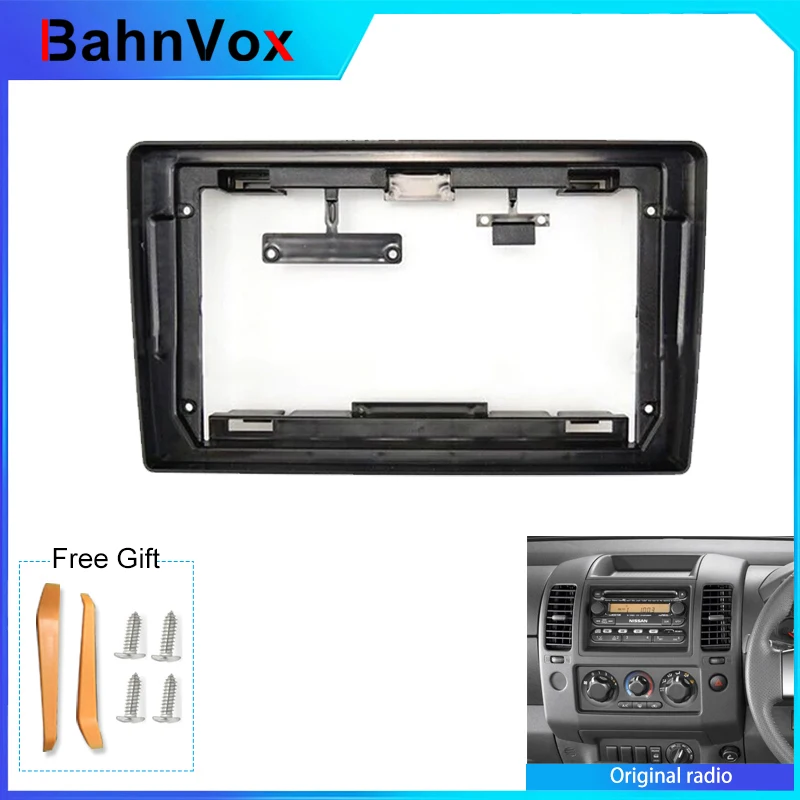 9 inch Android Car Radio frame for Nissan Pathfinder R51 Navara D40 Platform NP300 Titan2din Stereo GPS Fascia bezel Panel Adapt