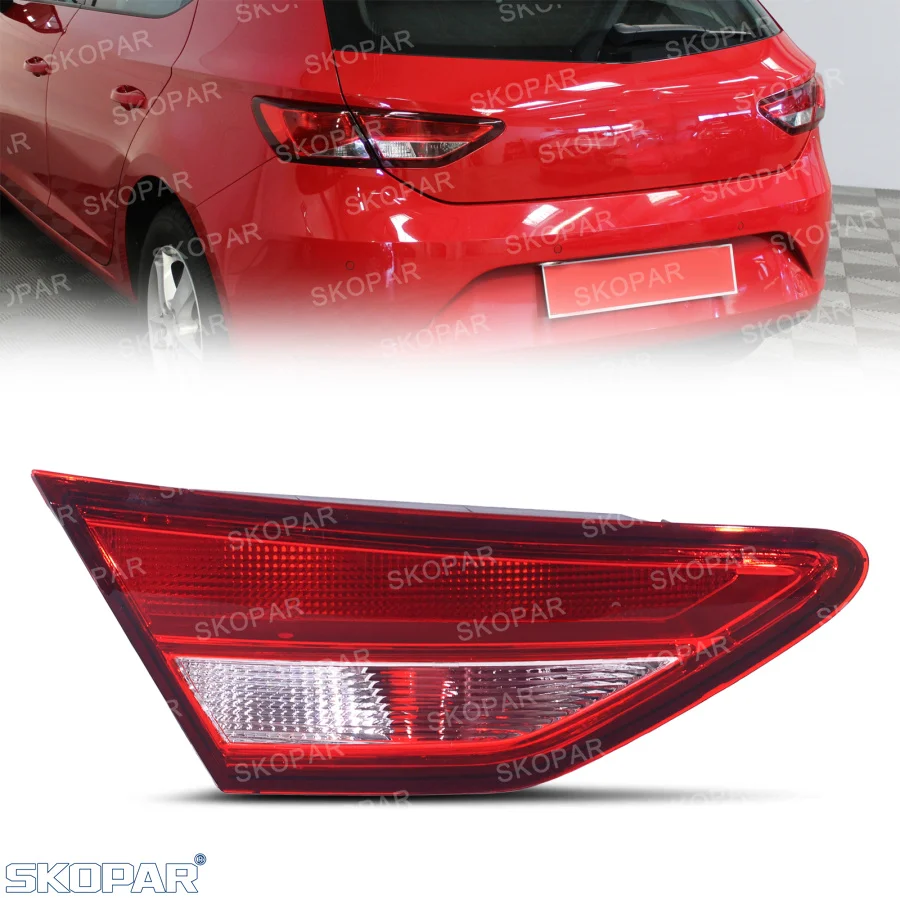 Voor Seat LHD Leon 2013 2014 2015 2016 Auto accessoires Halogeen Achterlicht Achterremlicht Zonder Lampen 5F0945095D 5F0945094L