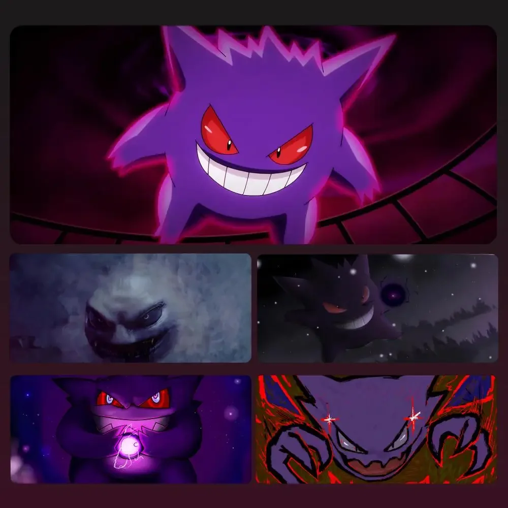 

Mousepad Anime Mouse Pad Gamer Desk Gaming Laptop PC Gamer Accessories Mice Keyboards P-Pokemon G-Gengar