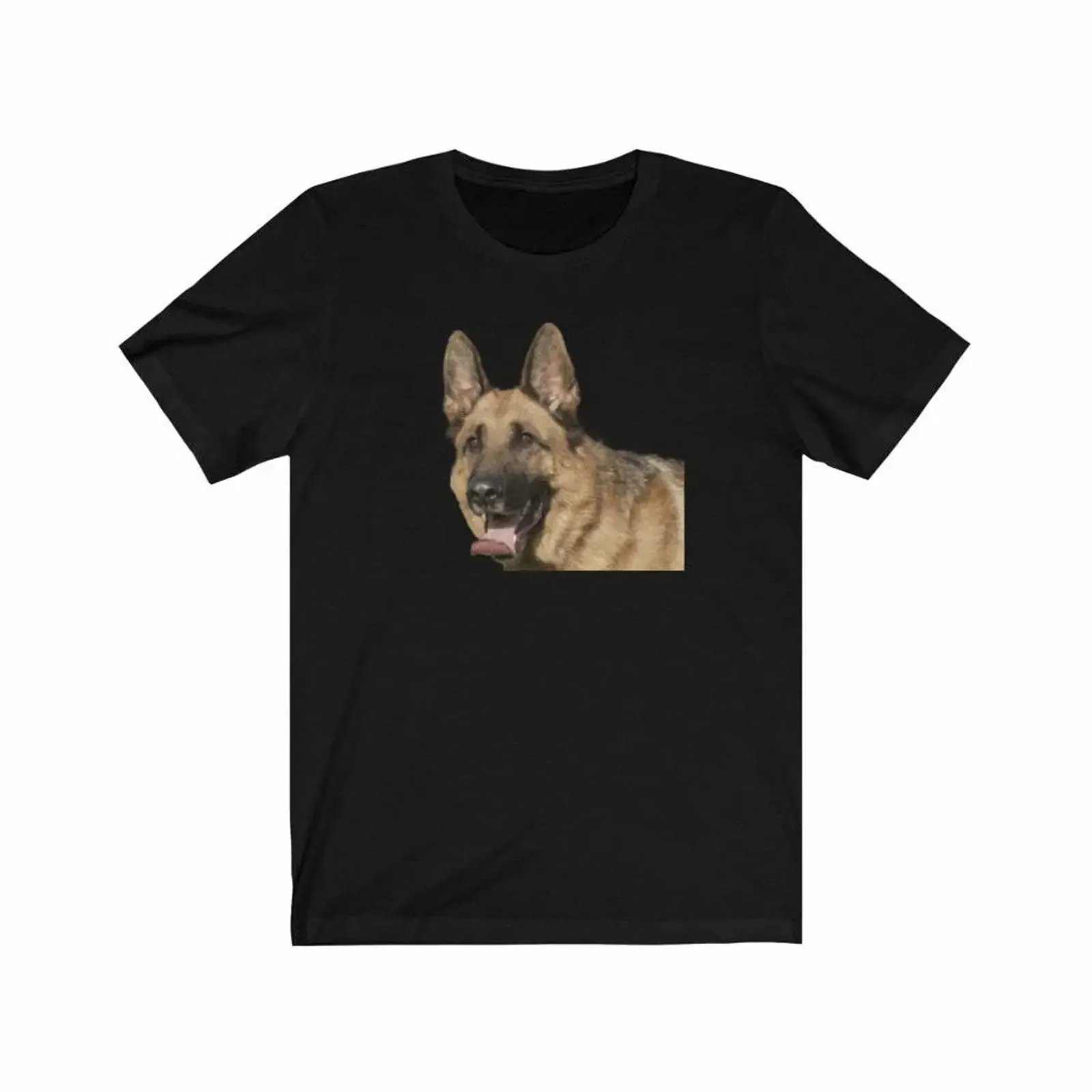 Big Red German Shepherd Dog t shirt vintage Washed Top For Everyday Wear streetwear designer clothes Casual Comfortable Soft