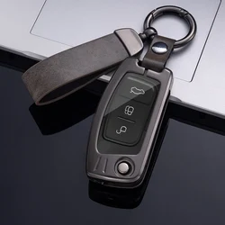 New Metal Zinc Car Remote Key Cover Case For Ford Fiesta Focus 2 Ecosport Kuga Escape Falcon B-Max C-Max Eco Sport Galaxy