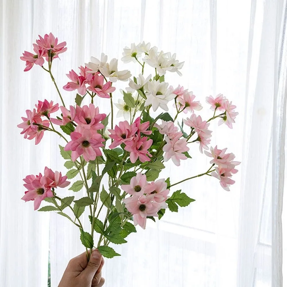 

Elegant Artificial Jasmines Flower Real Touch Beautiful Silk Simulation Jasmine Handmade Fake Flower Hotel Restaurant Decor
