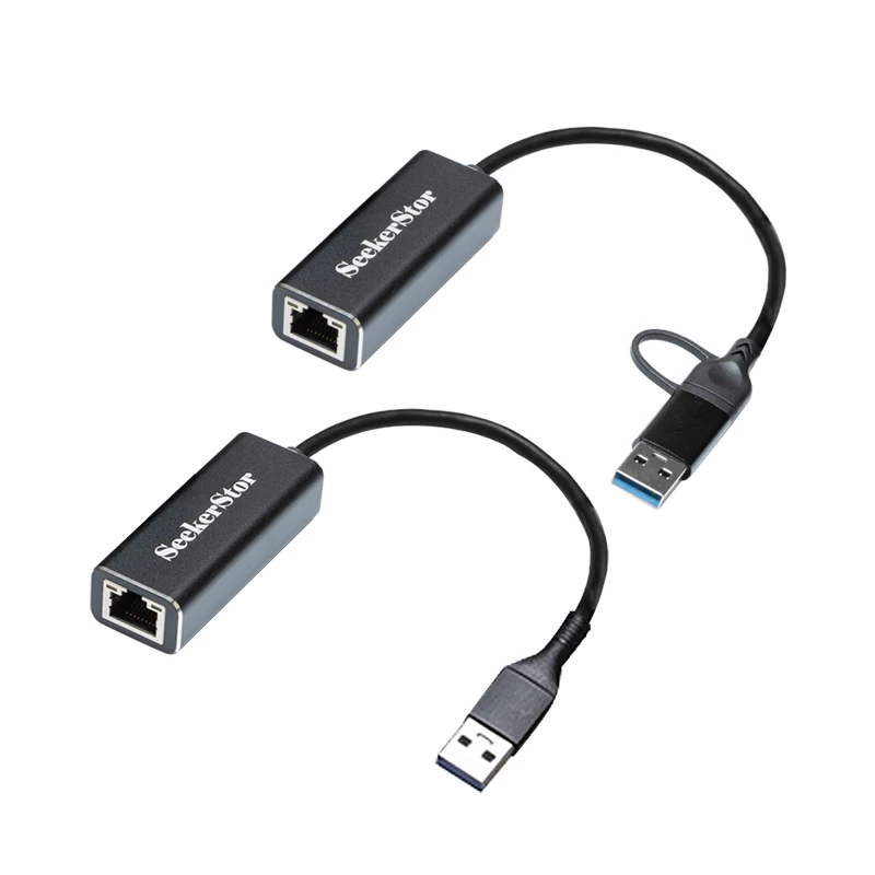 XikeStor USB 3.0 to 2.5G RJ45 Dual Interface External Network Card  for PC/NAS/Server,SK-U2.5G