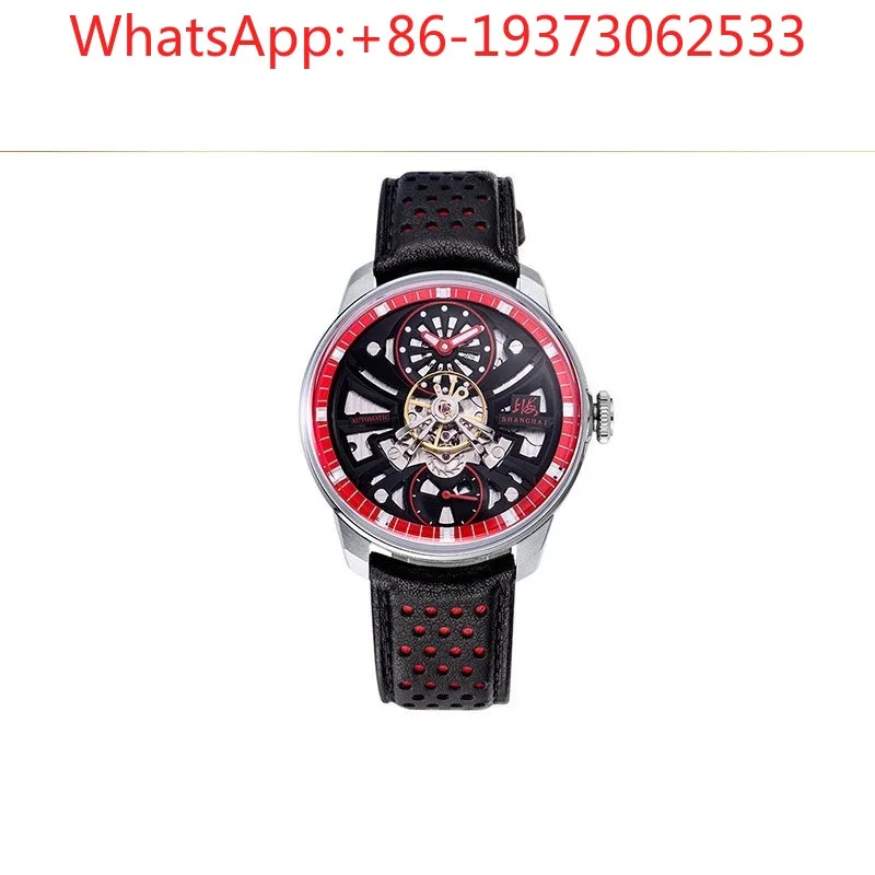 Customized Watch Male Center Balance Wheel Automatic Mechanical Watch Dome Sky Wheel 922
