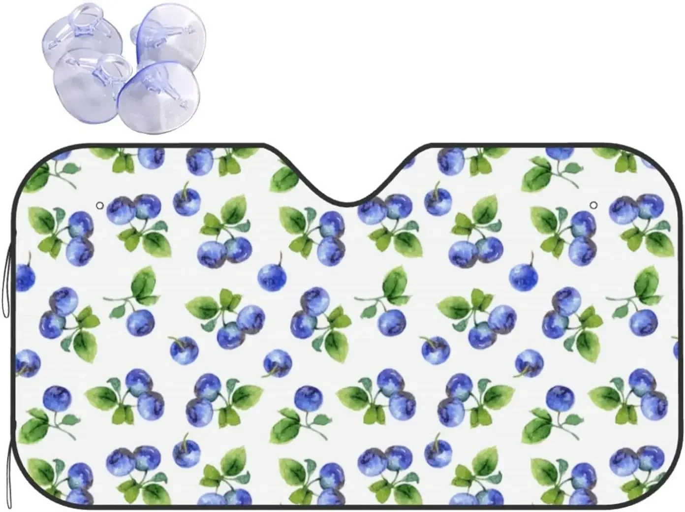 

Черничный солнцезащитный козырек на лобовое стекло автомобиля, УФ-солнцезащитный козырек для переднего окна, складной солнцезащитный козырек, сохраняющий автомобиль, прохладный, 2 размера