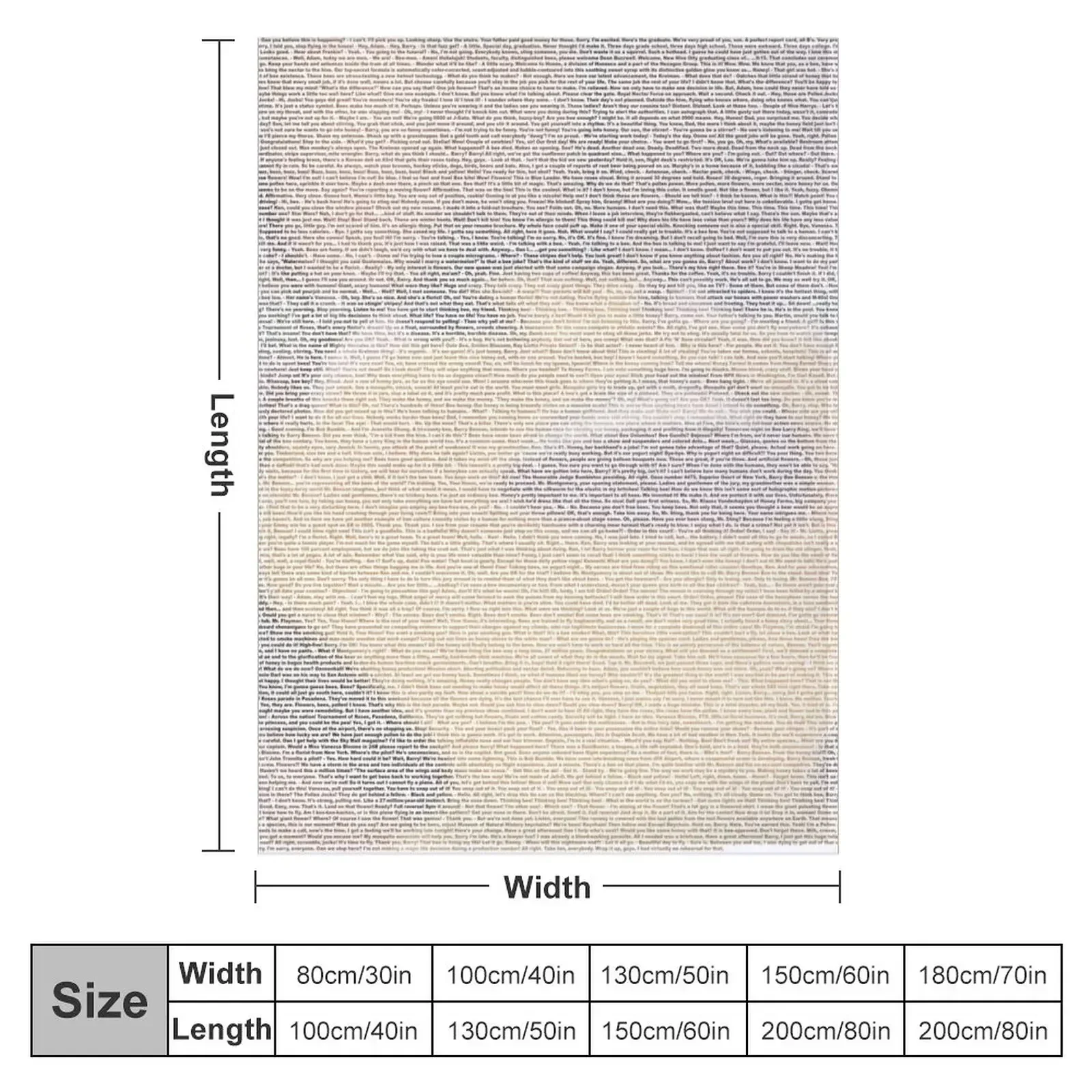 Entire bee movie script Throw Blanket warm winter Hairys Flannel Designers Single Sofa Throw Blankets