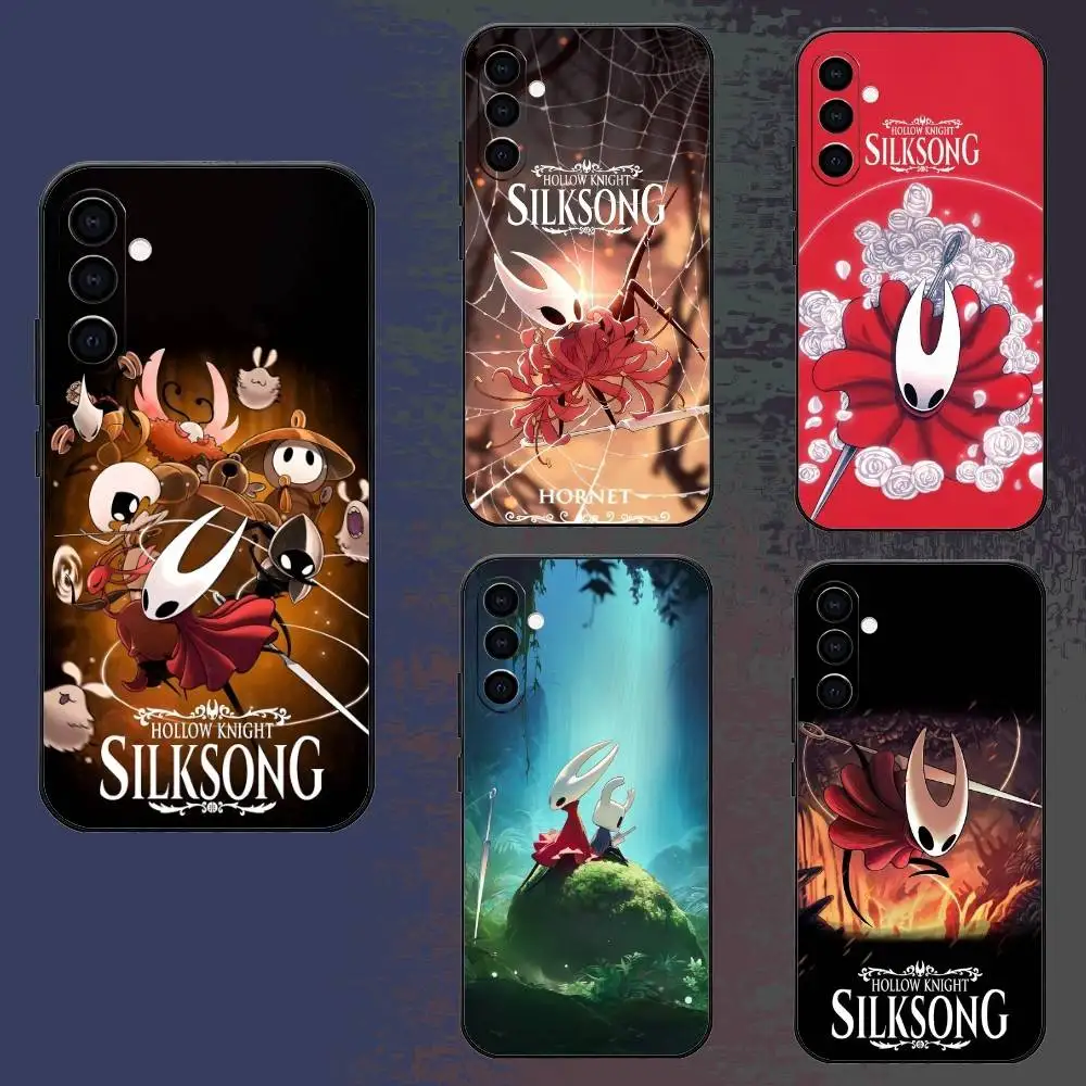 

H-Hollow K-Knight S-Silksong Phone Case For Samsung Galaxy A73,A72,A71,A70,A52,A51 Others Soft Black Cover