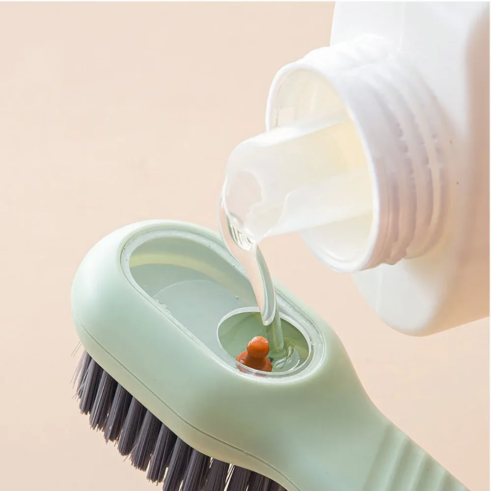 Flüssigkeitsdruck-Schuhbürste mit weichen Borsten, multifunktionale Reinigungsbürste für Schuhe, Kleidung, tägliche Haushaltsreinigung. – Detail 4