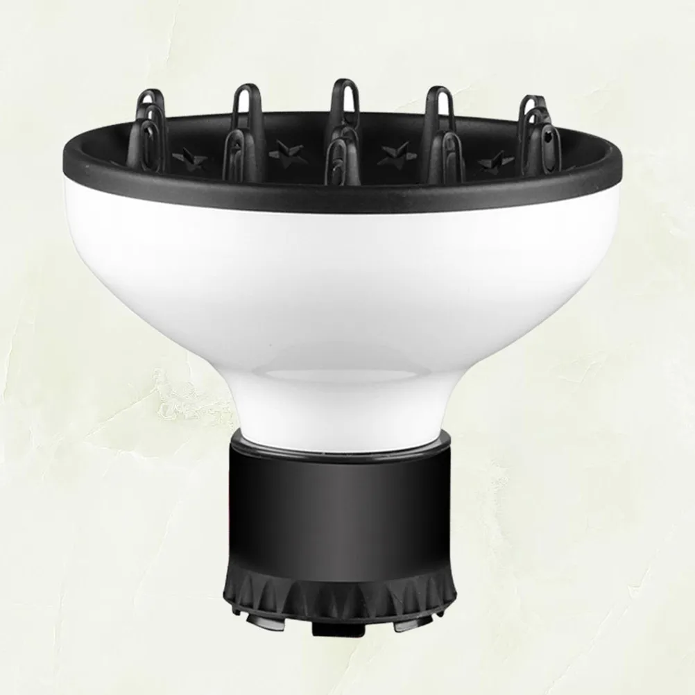 Universal Hair Dryer Diffuser Nozzle White Salon Hair Styling Accessories Blow Dryer Attachment Heat Resistant Frizz Control