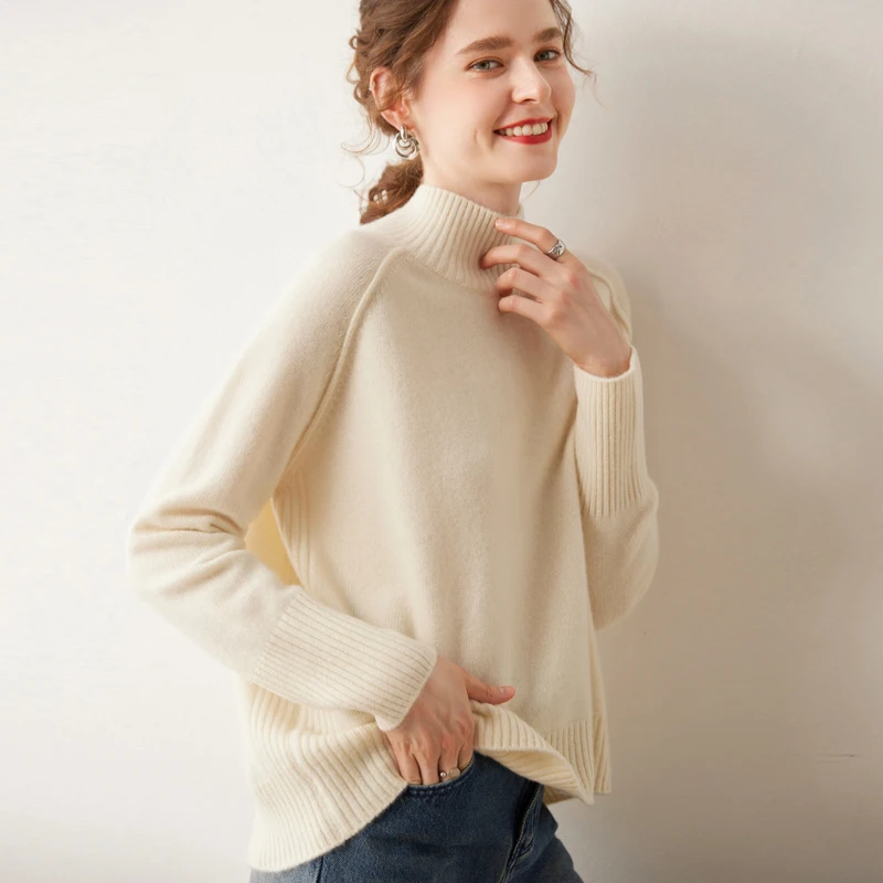 2024 New (100% Cashmere) Women\'s Celebrity Same Style Faye Wong Large Classic Versatile Style Fashion Women\'s Sweater