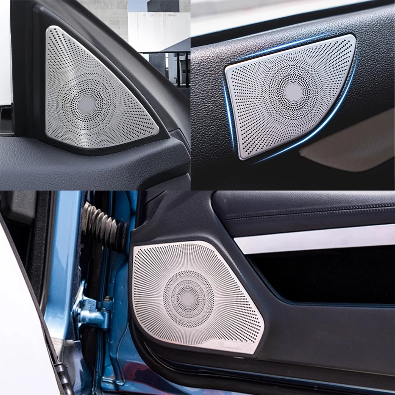 Interior Door Audio Speaker Trim Bezel Cover Garnish For Mercedes Benz E Class COUPE 09-13 Door Loudspeaker Cover Accessories