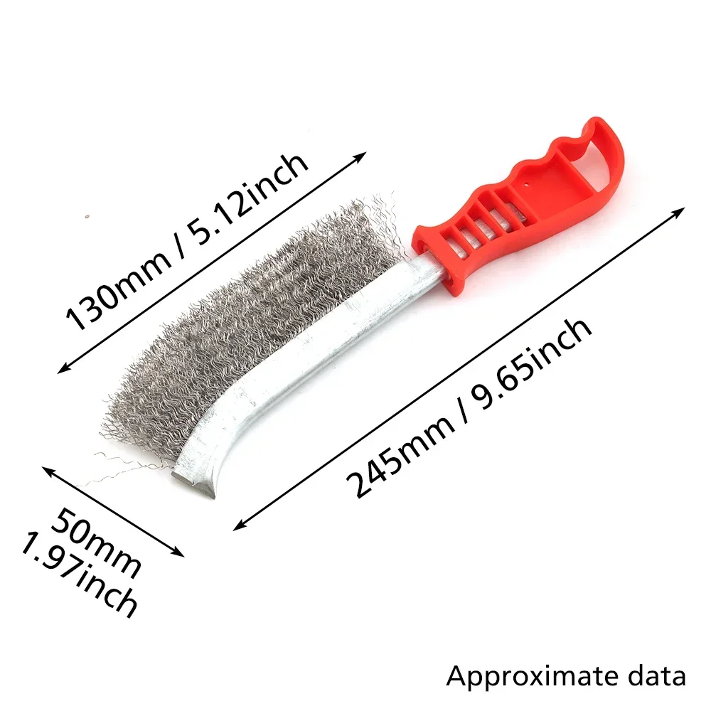 Szczotka druciana ze stali nierdzewnej Narzędzia do usuwania rdzy z farby Szczotka do czyszczenia polerowania metalu