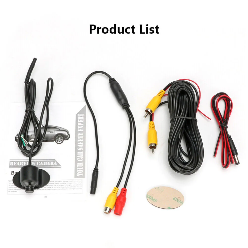 Car Rear View Camera Night Vision Reversing Auto Parking Camera IP68 Waterproof CCD Auto Backup Monitor 170 Degree HD Image